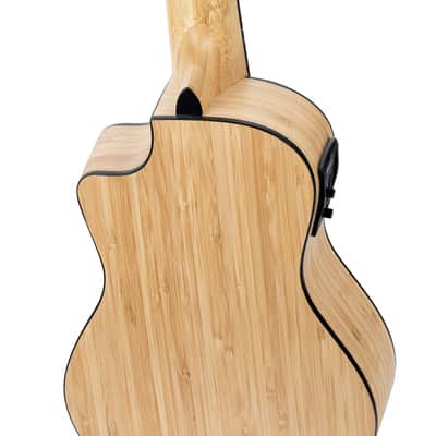 Ortega RUNAB-CC Bamboo Series Solid Bamboo Top & Neck 4-String Concert Acoustic-Electric Ukulele w/Gig Bag image 9