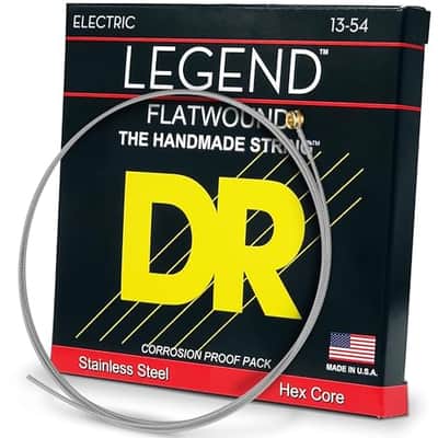 DR Strings LEGEND™ - Polished Flatwound Electric Guitar Strings: Heavy 13-54 image 2