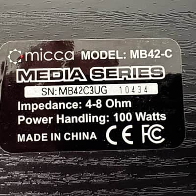 Micca MB42 MB42-C 3 Piece center suround speaker set imagen 6
