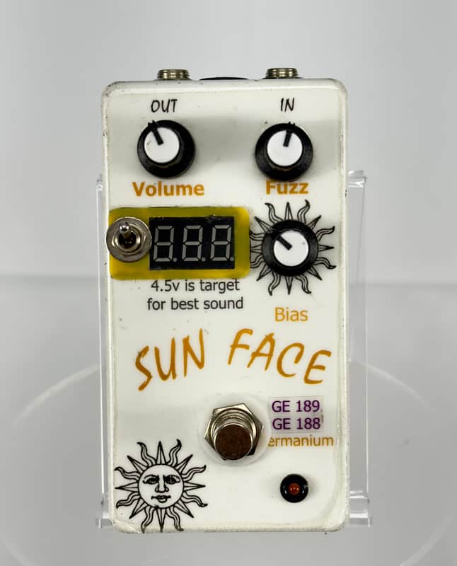 Unbranded Sun Face Clone Fuzz Effects Pedal - White image 1