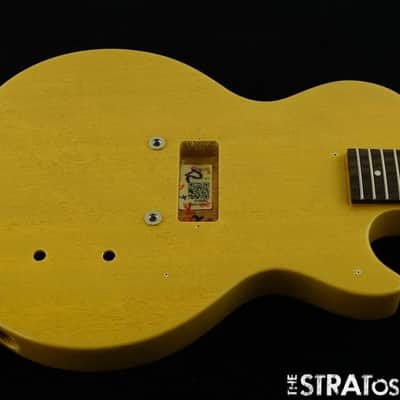USED Epiphone Les Paul Junior Model BODY + NECK Mahogany TV Yellow image 2