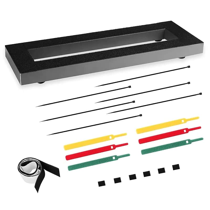Pedalboard Made By Aluminium Alloy 15.7" x 5.3" Guitar Effect Pedal Board (Small Pedalboard) image 1