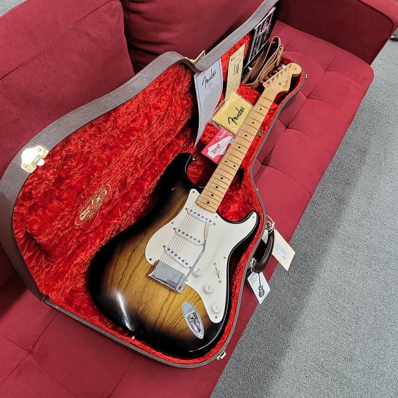 Fender Custom Shop Limited Edition 50th Anniversary '54 Stratocaster Masterbuilt By Yuriy Shishkov 2004 - Reliced 2-Tone Sunburst image 1