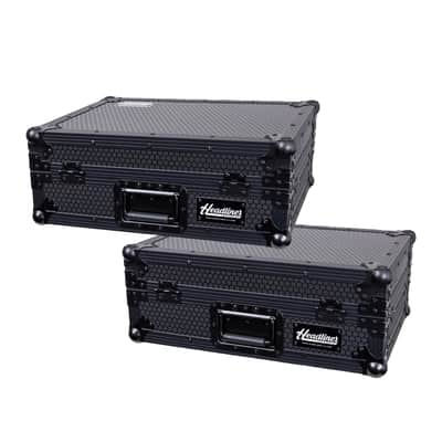 Headliner HL10206 Pitch Black CDJ/DJM Flight Case 2-Pack image 1