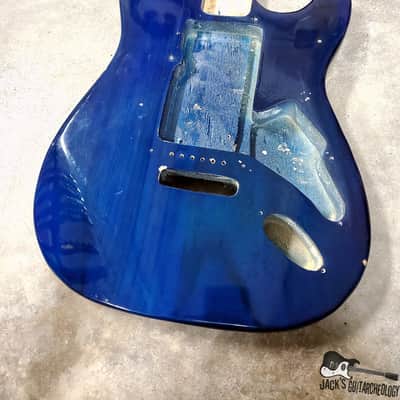 Guitar Fetish Paulownia ULTRA Lightweight Stratocaster Guitar Body (2000s, Sapphire Trans) image 7