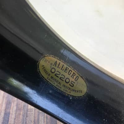 Vintage 1973 Fender Allegro 5-String Resonator Banjo w/ Chipboard Case! image 19