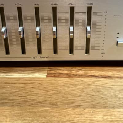 Technics SH-8025 Dual 7‑Band Stereo Graphic Equalizer Silver Face player image 5