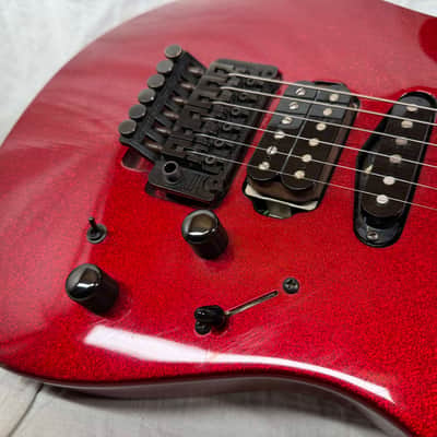 Hamer USA Centaura HSS Guitar with Reverse Headstock + Case - Metallic Candy Apple Red image 17