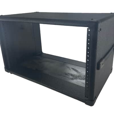 PROCRAFT 6U 12" Deep Rack Case in Black Tolex Wrap - Side Handle Black Hardware image 1