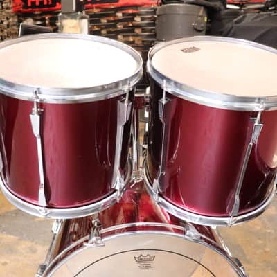 Tama RockStar-DX 4pc Drum Kit Set Maroon 22/16/13/12" image 9