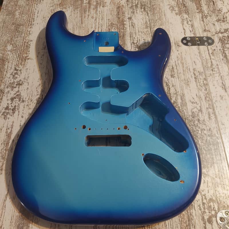 Custom Blueburst Stratocaster Body Husk Project Alder image 1