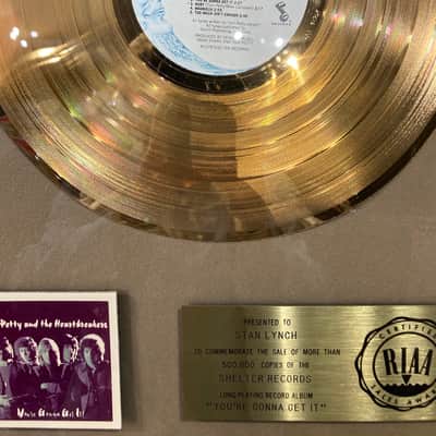 Stan Lynch Tom Petty and The Heartbreakers, RIAA, "You're Gonna Get It", Gold Record (#35) image 3