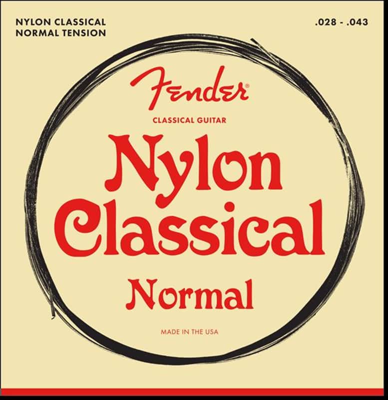 Fender Classical Nylon Clear/SilverGuitar Strings , Tie End - .028 -.043 Gauges image 1