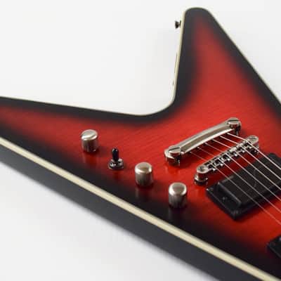 Epiphone Dave Mustaine Prophecy Flying V Figured Electric Guitar - Aged Dark Red Burst image 5