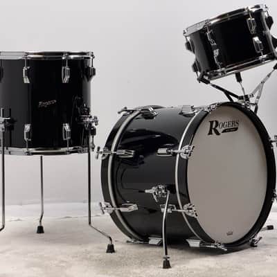 Rogers 20/12/14" Covington Series 2020 Drum Set - Black Lacquer image 2
