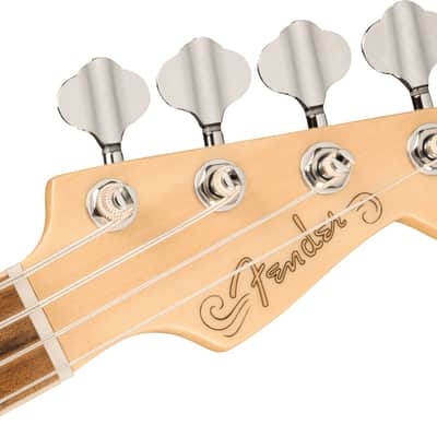 Fender Fullerton Precision Bass Uke, Walnut Fingerboard, Tortoiseshell Pickguard, Olympic White image 15
