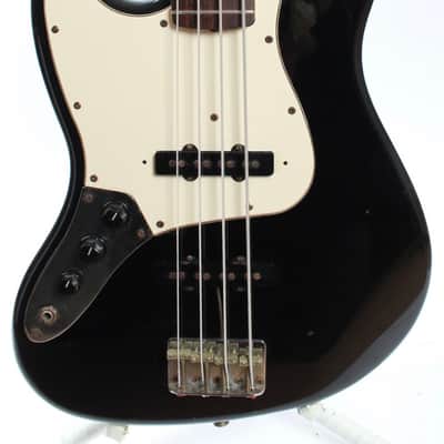 1987 Fender Jazz Bass 62 Reissue Lefty black image 2