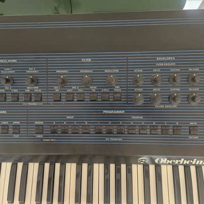 Oberheim OB-8 61-Key 8-Voice Synthesizer 1983 - Blue with Wood Sides image 7