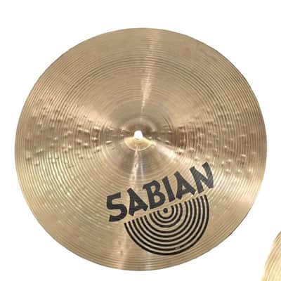 Used Sabian Hand Hammered Bright Hi Hat Cymbals 14" - Very Good image 3