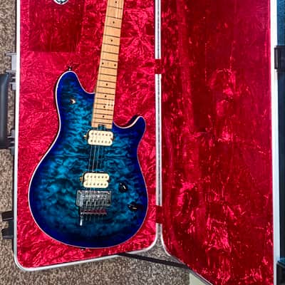 EVH Wolfgang WG Special QM with Baked Maple Neck electric guitar Chlorine Burst ohsc image 10
