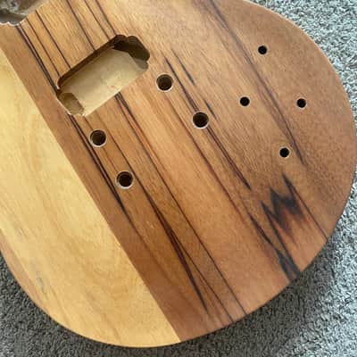 Single Cut Electric Guitar DIY Project in Natural Mahogany Veneer image 6