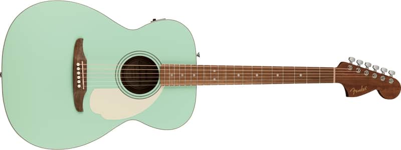 Fender - California Standard Monterey E - Acoustic-Electric Guitar - Spruce Top - Surf Green w/ Ivory Pickguard image 1