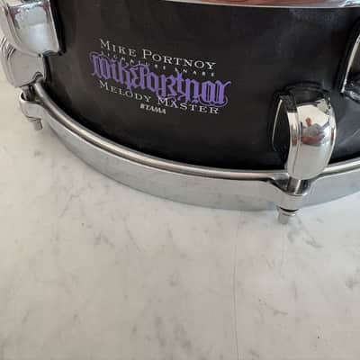 Tama MP125ST 5x12" Mike Portnoy Melody Master Signature Steel Snare Drum 2010s - Hammered Black image 6