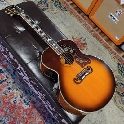 1989 Orville by Gibson Jumbo J-200 Acoustic-Electric - Sunburst image 4