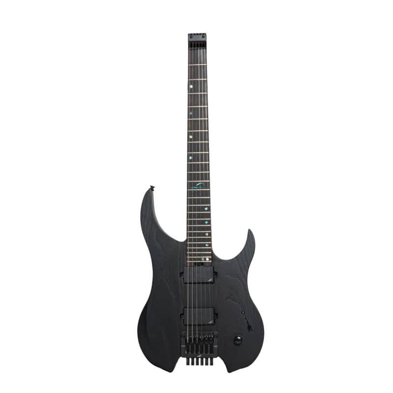 Legator Guitars Ghost G6P Headless Guitar, Ebony Fretboard, Stealth Black image 1