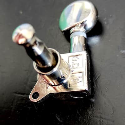 Kluson Nickel 6 in line Tuners, small rond butons, 1:18 MK6LN image 4