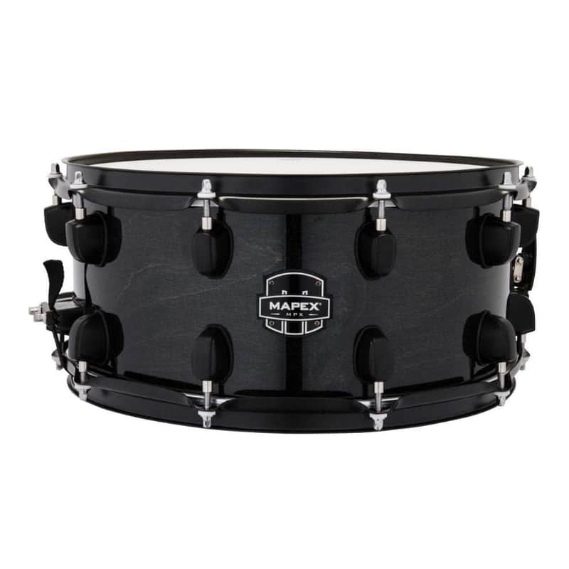 Mapex MPX Maple/Poplar Hybrid Shell Snare Drum 14x6.5 Trans Midnight Black image 1