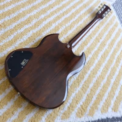 Aria Pro II SG Double Cut DiMarzio PU Antique Brown image 5
