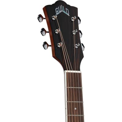 Guild M-260E Deluxe Concert Acoustic-Electric Guitar, Edge Burst image 4