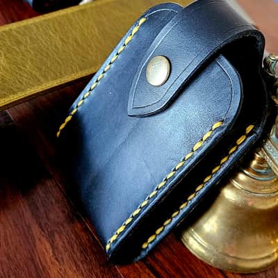 Guitar Wireless transmitter holster - handmade, hand stitched, vegetable tanned leather. image 2