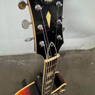 RARE VINTAGE Univox Pro Jazz Guitar ES-175 L-5 Semi Hollowbody Open Book Headstock MIJ Japan 70’s - Sunburst image 10