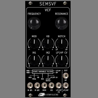 G-Storm Electro SEMSVF Noir Edition Eurorack Oberheim SEM Filter Adaptation image 1
