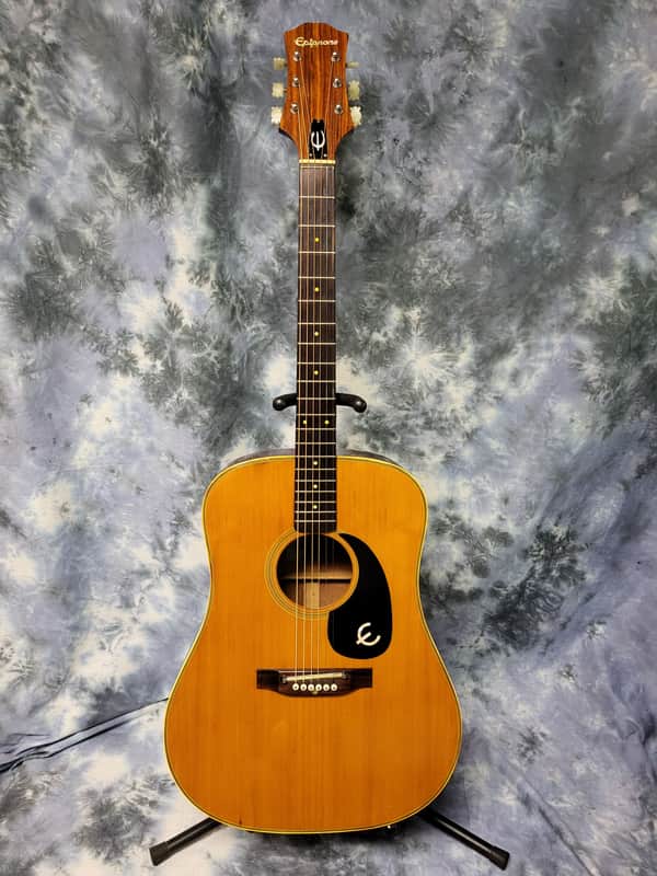 Epiphone Vintage 1972 Epiphone FT-147 Japan K&K Pickup Pro Setup Lightweight Case image 1