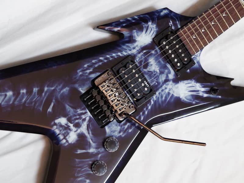 DEAN Razorback X-ray electric GUITAR new w/HARD SHELL CASE - Dime