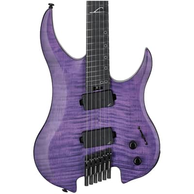 Legator G6FSS Ghost 6 Super Shred Electric Guitar, Purple Flame Maple image 3