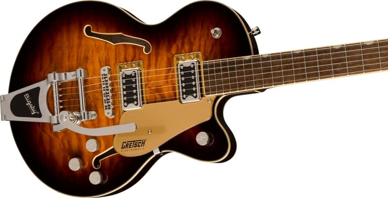 Gretsch G5655T-QM Electromatic Center Block Jr. Quilt Semi-hollowbody Electric Guitar - Sweet Tea image 1