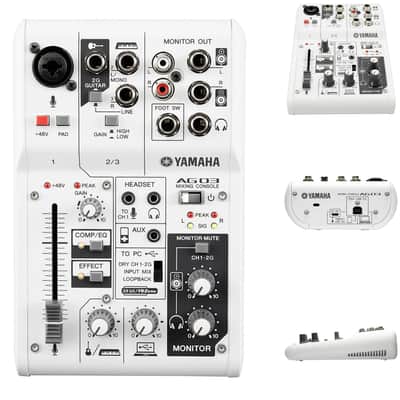 New - Yamaha AG03 3-Channel Studio Live Mixer & USB Audio Interface with Built-in DSP Bild 1