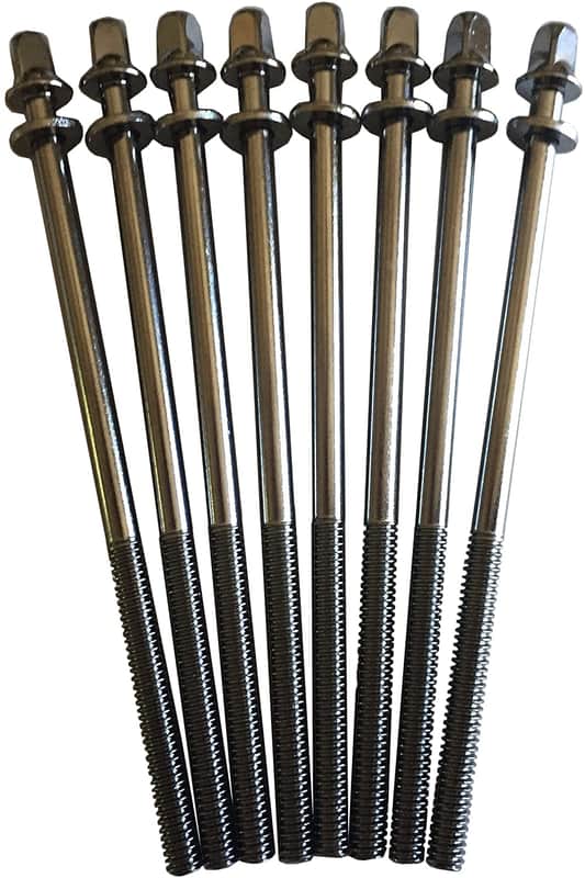 ROSS Percussion 7/32 110mm Tension Rods for Bass Drum - 8 Pack image 1