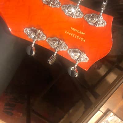 G5420T / 2016 Electromatic Hollow Body Single Cutaway with Bigsby … “MINT” … zero fret wear … Gretsch Orange Stain … All original w/ NO MODS … TKL Hard Case included .. Korean made image 9