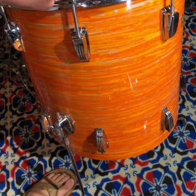 Ludwig The Doors, John Densmore, Robbie Krieger Played Ludwig 22,13,16,5×14 Supraphonic. Documented!! 1968 - Mod Orange image 10