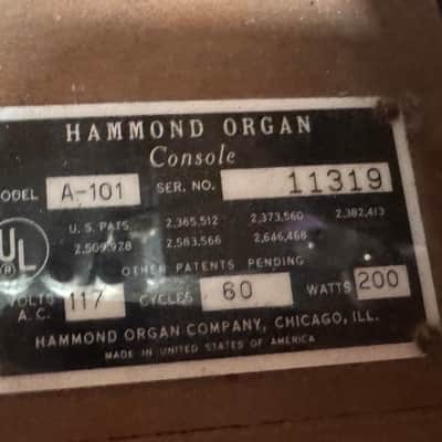 Hammond A-100 Series Organ 1959 - 1965 - Natural image 3