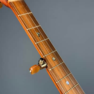 Starr Limited Edition 11" Cherry Rolled Brass Tone Ring 5-String Openback Banjo - Satin image 12