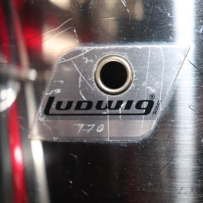 US LUDWIG 1970S STAINLESS STEEL 5PC KIT 05142022 image 14