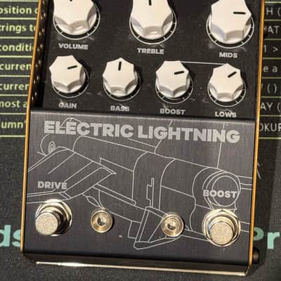 ThorpyFX Electric Lightning Chris Buck Signature Overdrive 2024 - Present - Black / Brown image 1