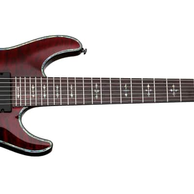 Schecter Hellraiser C-7 Electric Guitar - Black Cherry (1792) image 2