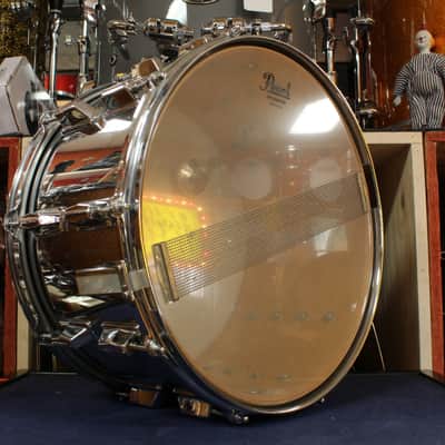 1990s Pearl 8x14 Maple Shell Snare Drum in Chrome Metal image 5